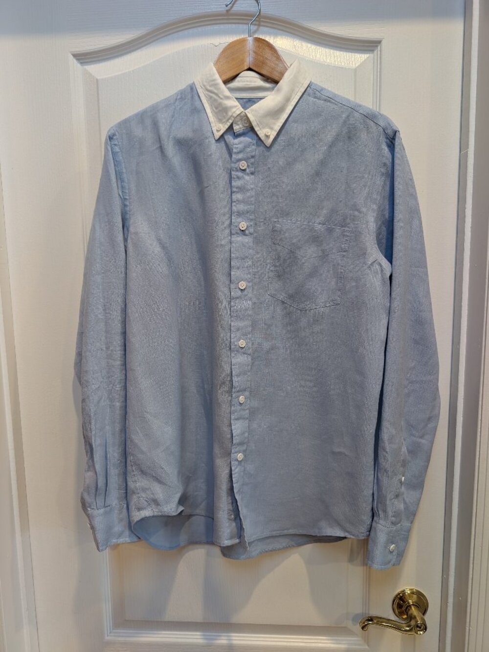 Club Monaco Men's 100% Linen Slim Fit Button-Down Shirt